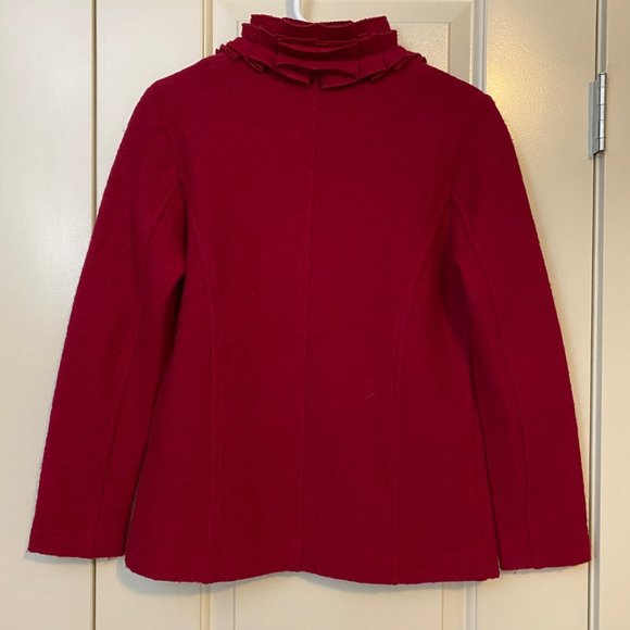 Lisa International 100% Wool Jacket - red - Picture 2 of 3